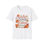 Autumn Leaves And Pumpkins Please T-Shirt
