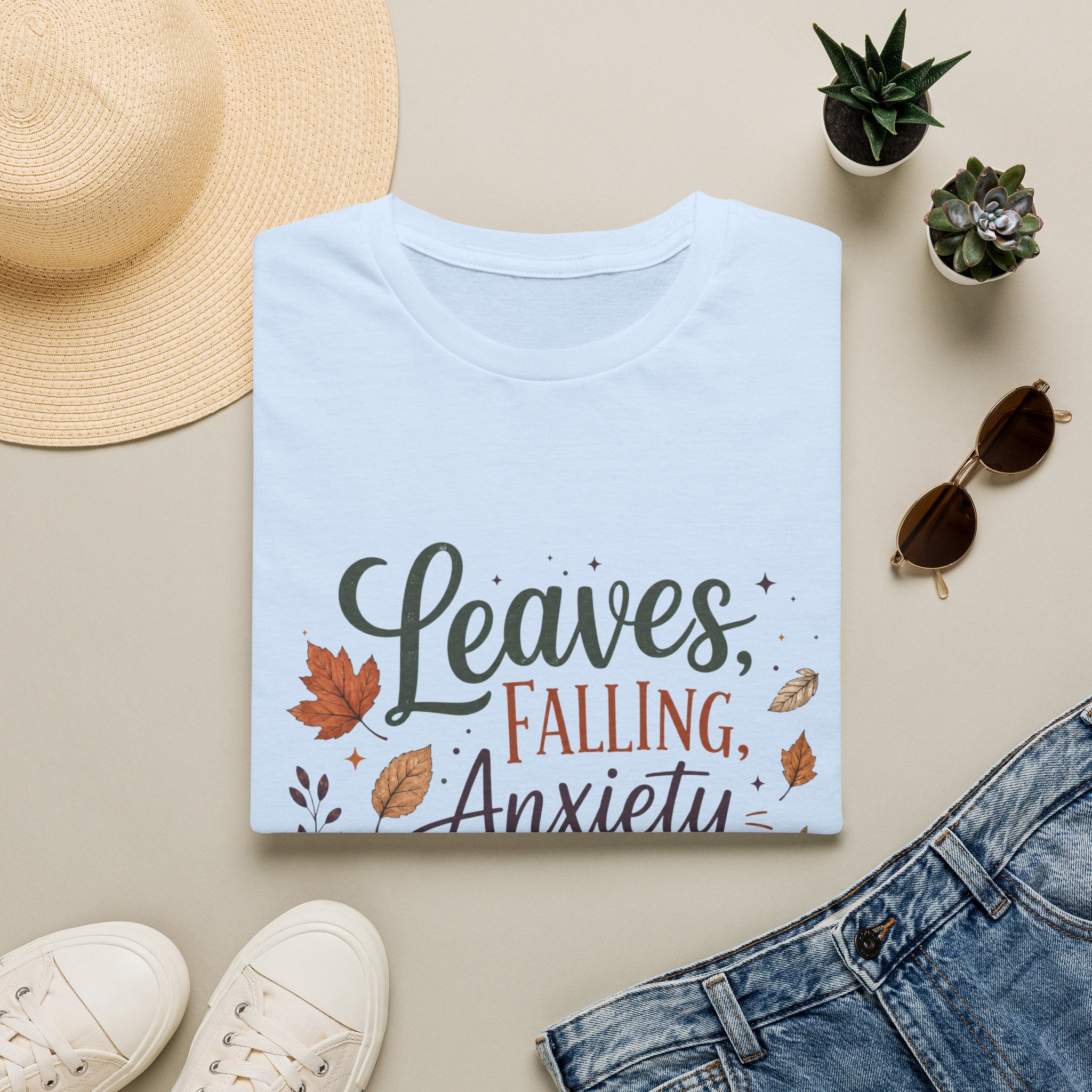 Leaves Falling, Anxiety Rising T-Shirt