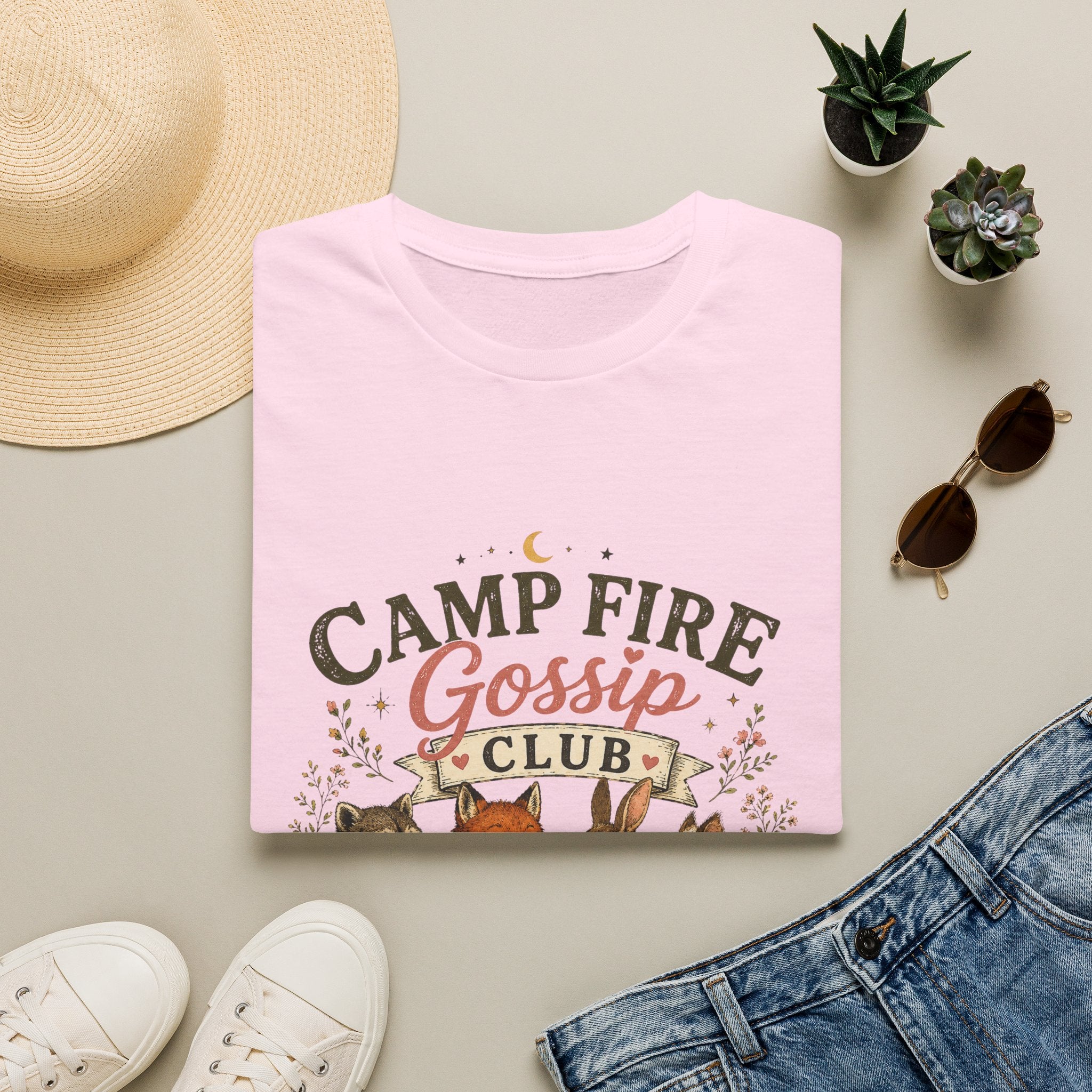 Camp Fire Gossip Club T-Shirt
