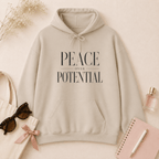 Peace Over Potential Hoodie | Unisex Healing Era Sweatshirt | Self-Love & Boundaries Pullover