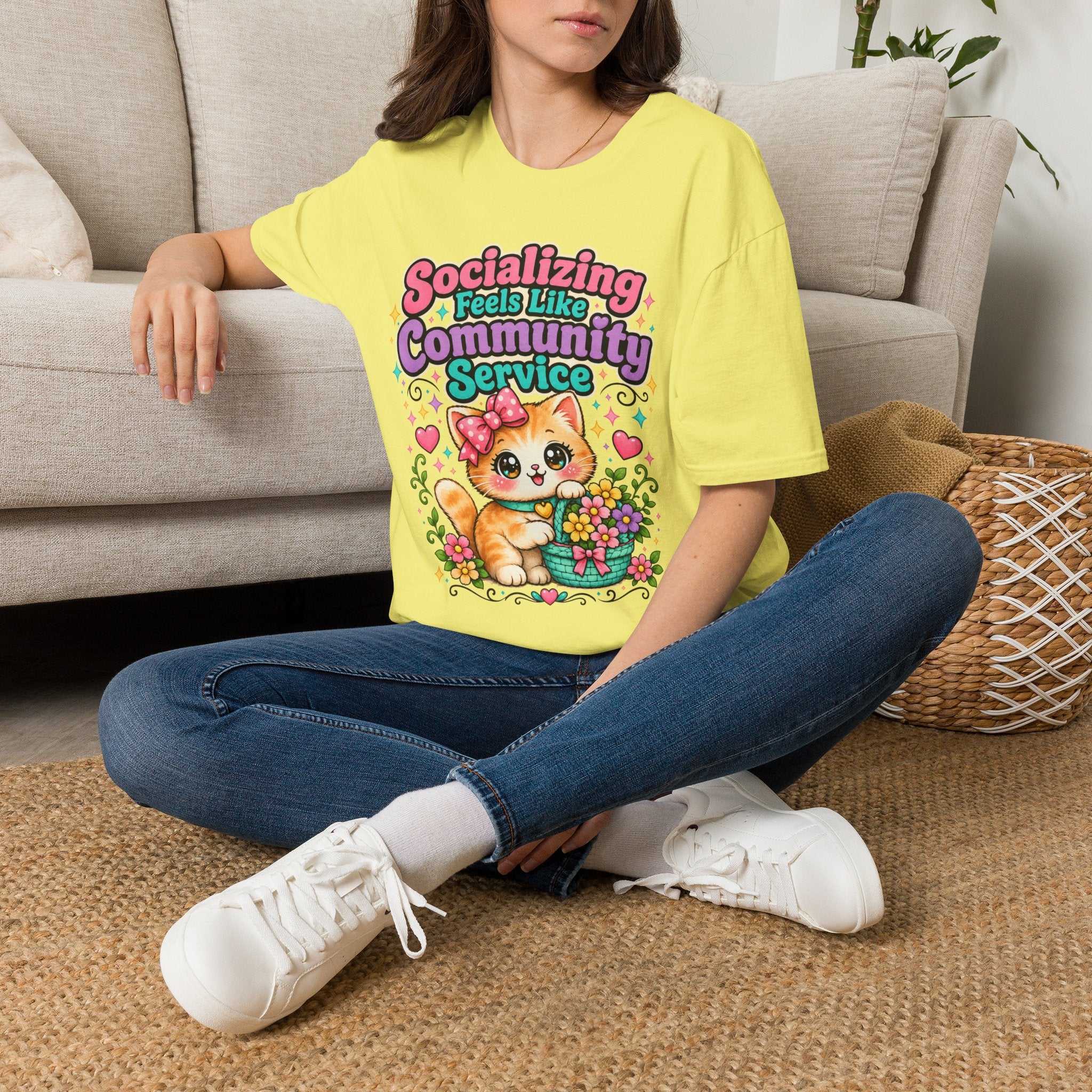 Socializing Feels Like Community Service T-Shirt
