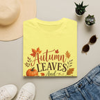 Autumn Leaves And Pumpkins Please T-Shirt