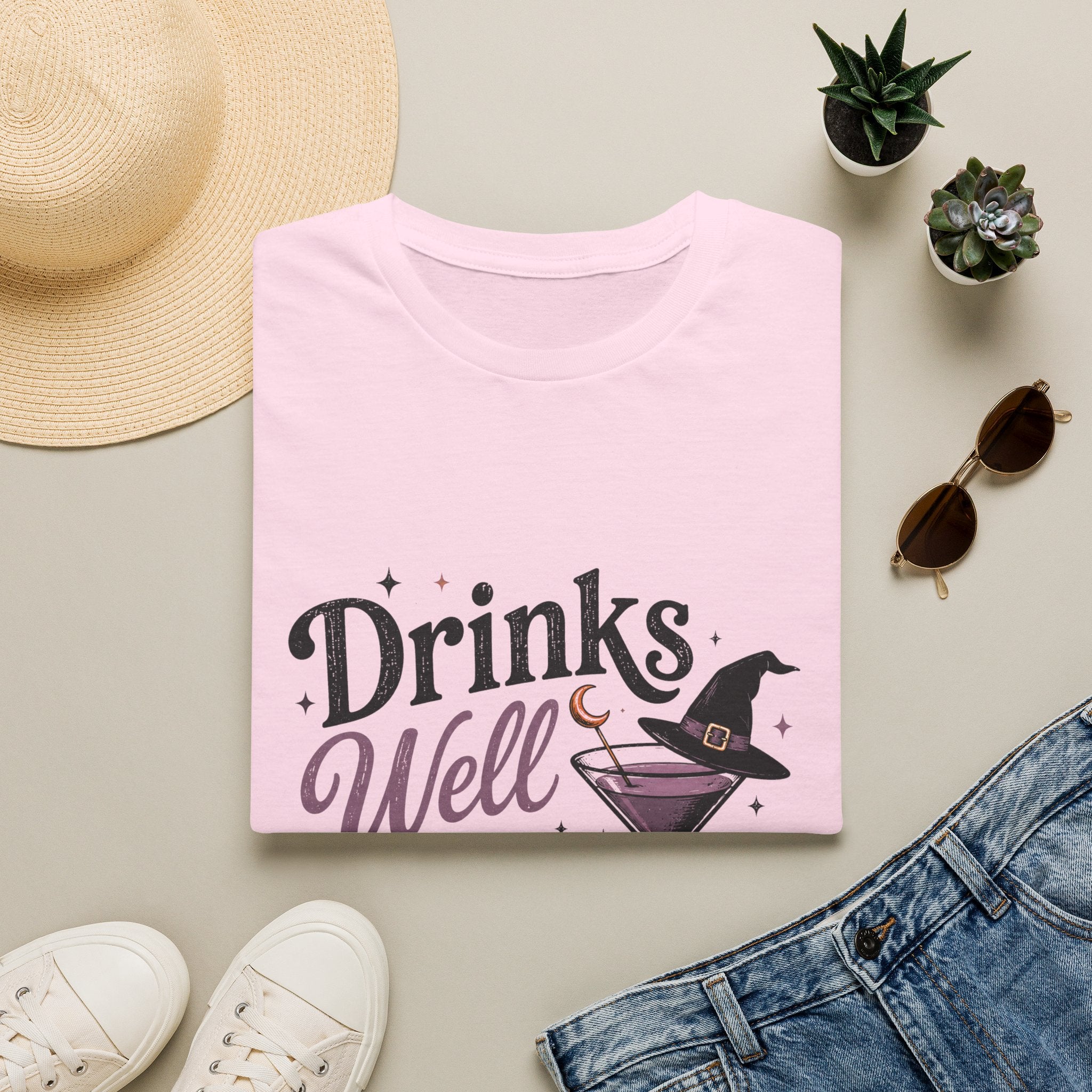 Drinks Well With Witches T-Shirt
