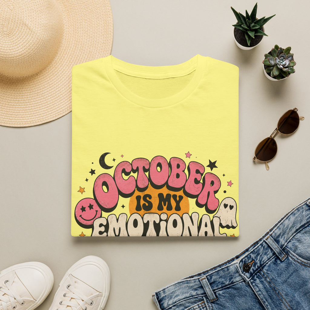 October Is My Emotional Support Month T-Shirt