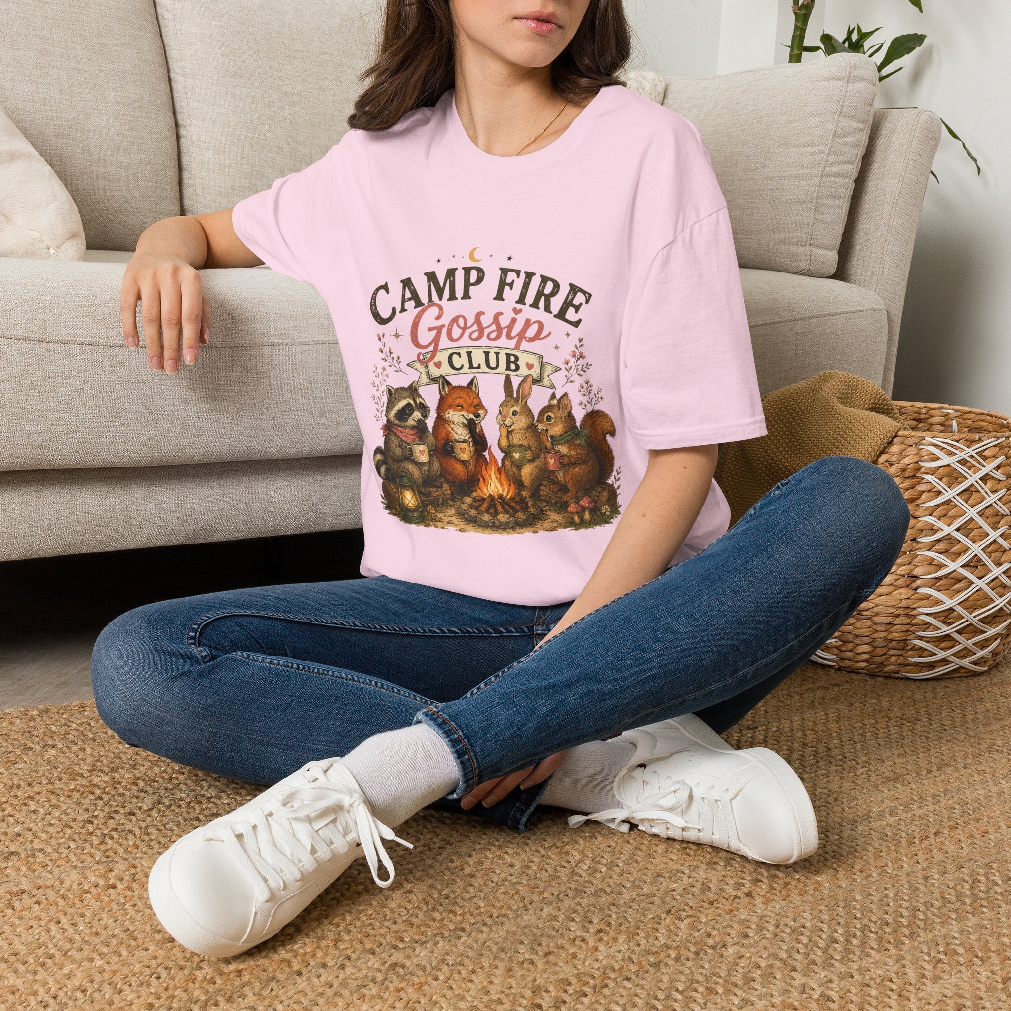 Camp Fire Gossip Club T-Shirt