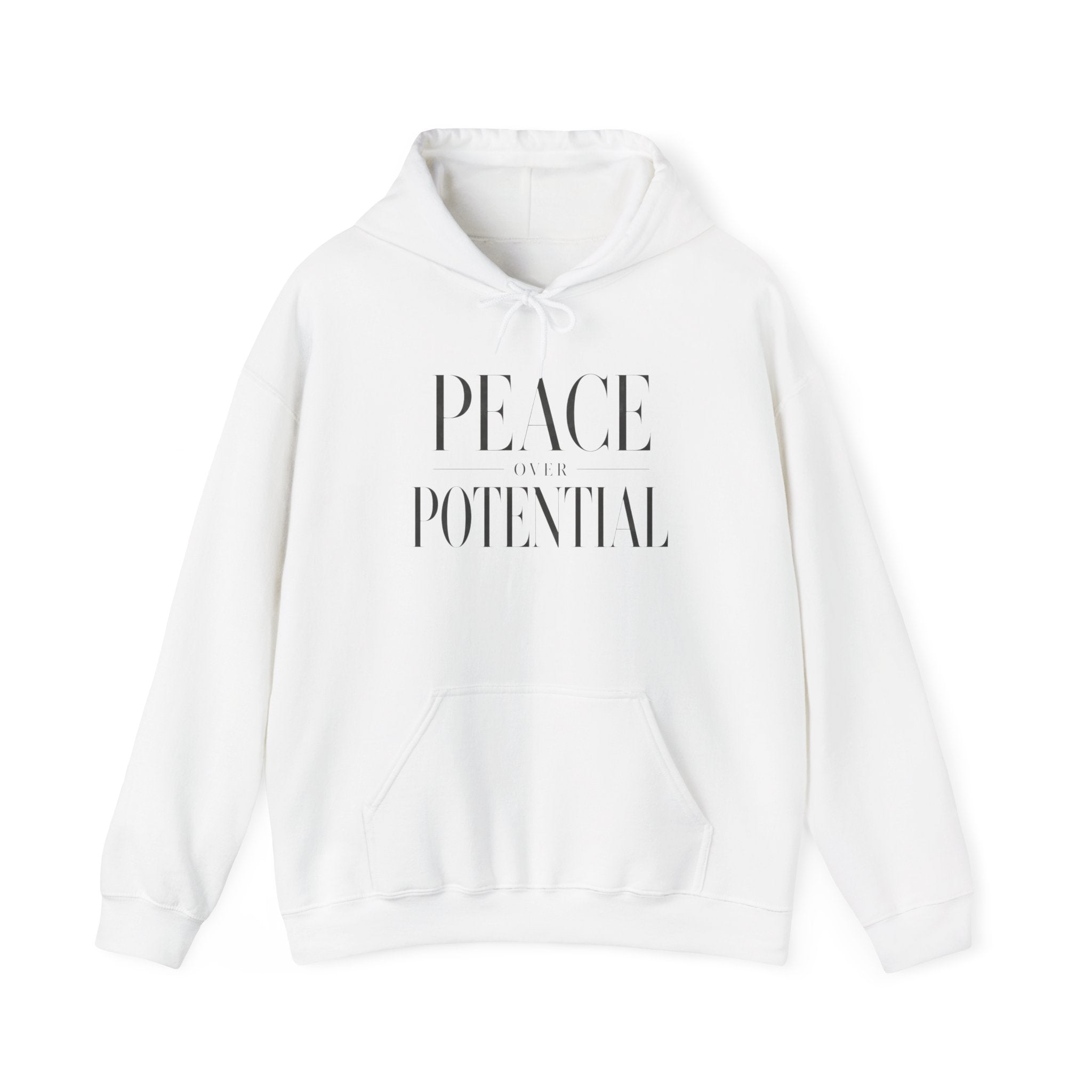 Peace Over Potential Hoodie | Unisex Healing Era Sweatshirt | Self-Love & Boundaries Pullover