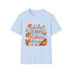 Autumn Leaves And Pumpkins Please T-Shirt