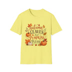 Autumn Leaves And Pumpkins Please T-Shirt