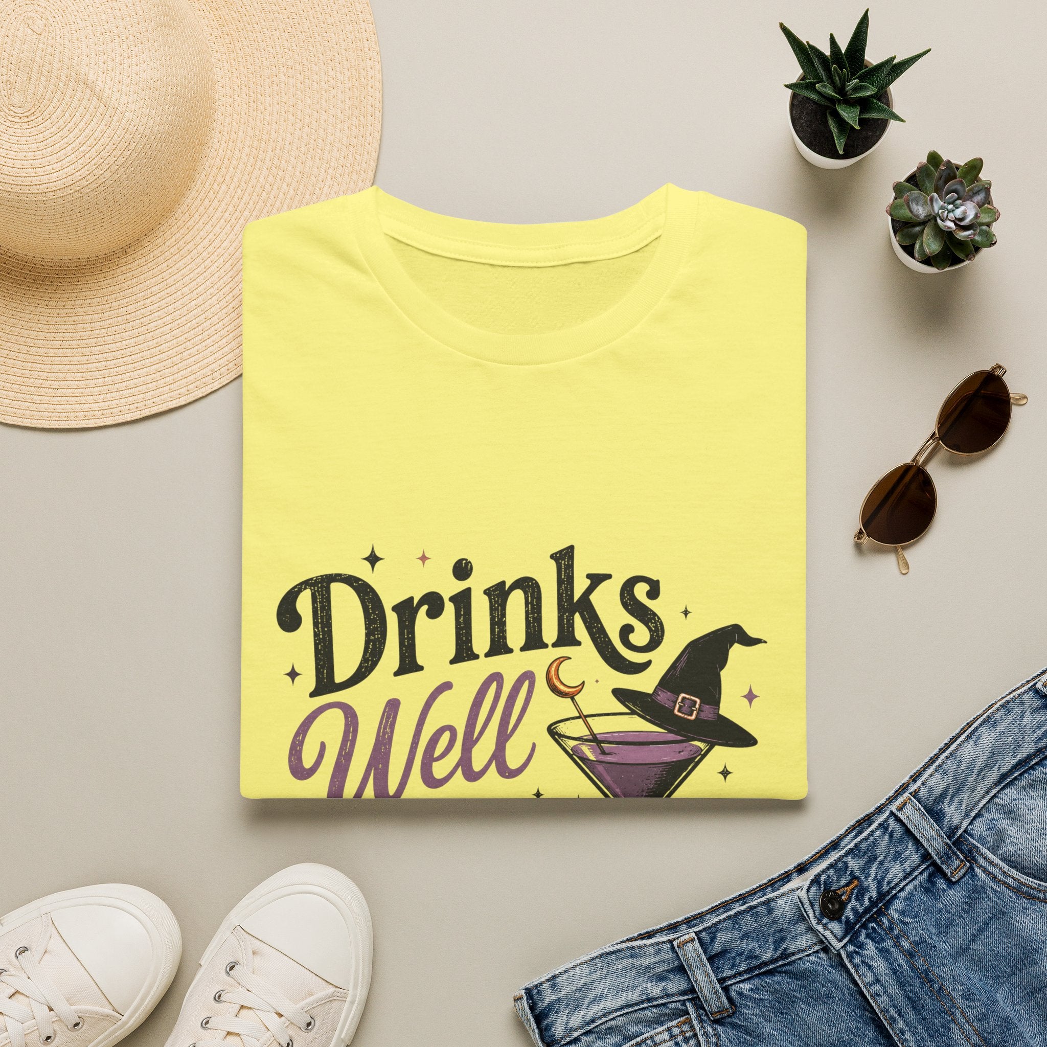 Drinks Well With Witches T-Shirt