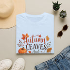 Autumn Leaves And Pumpkins Please T-Shirt