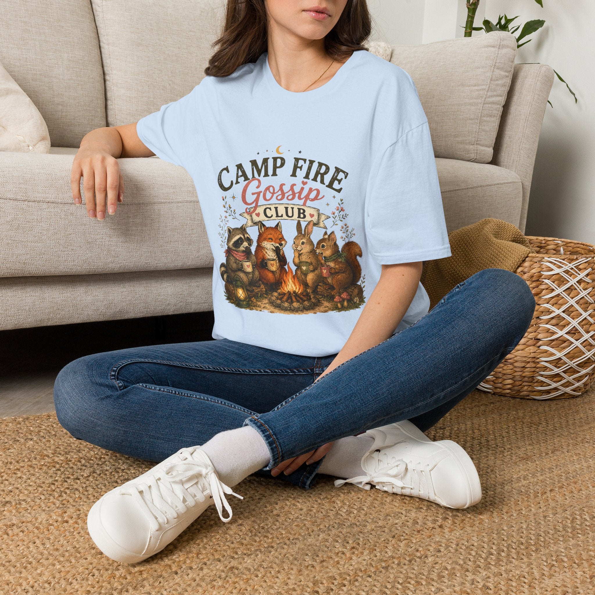 Camp Fire Gossip Club T-Shirt