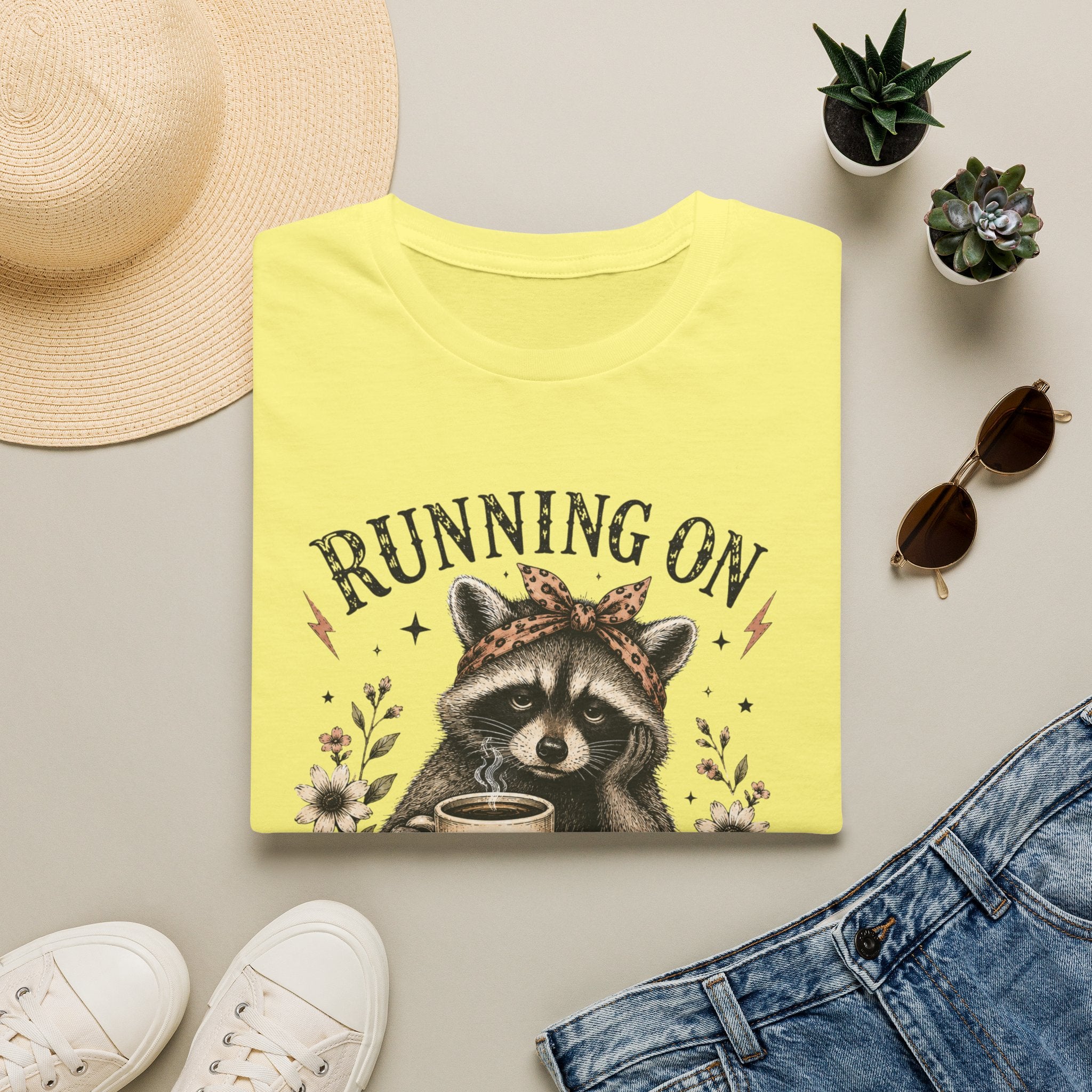 Running On Caffeine, Cortisol & Delusion T-Shirt
