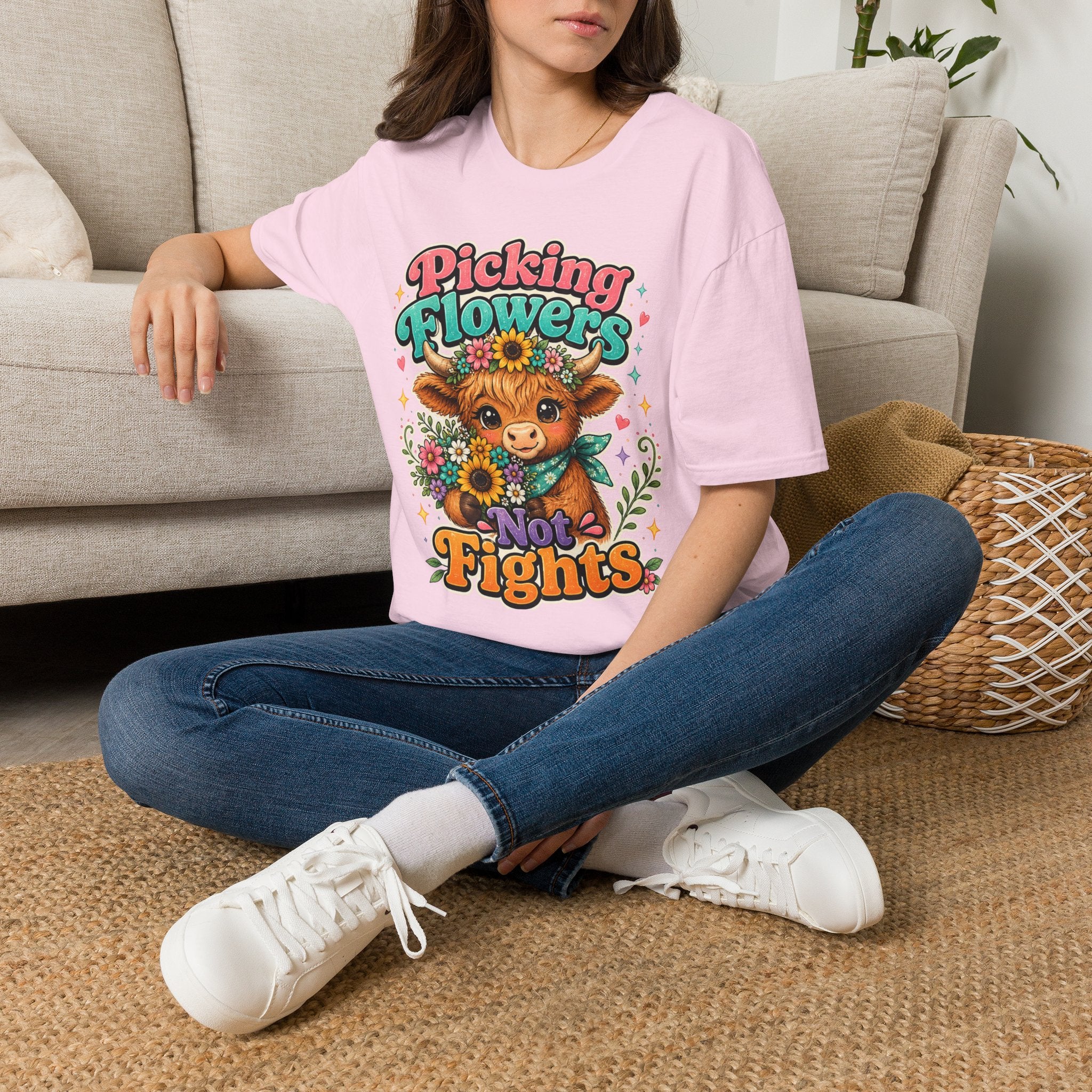 Picking Flowers Not Fights T-Shirt