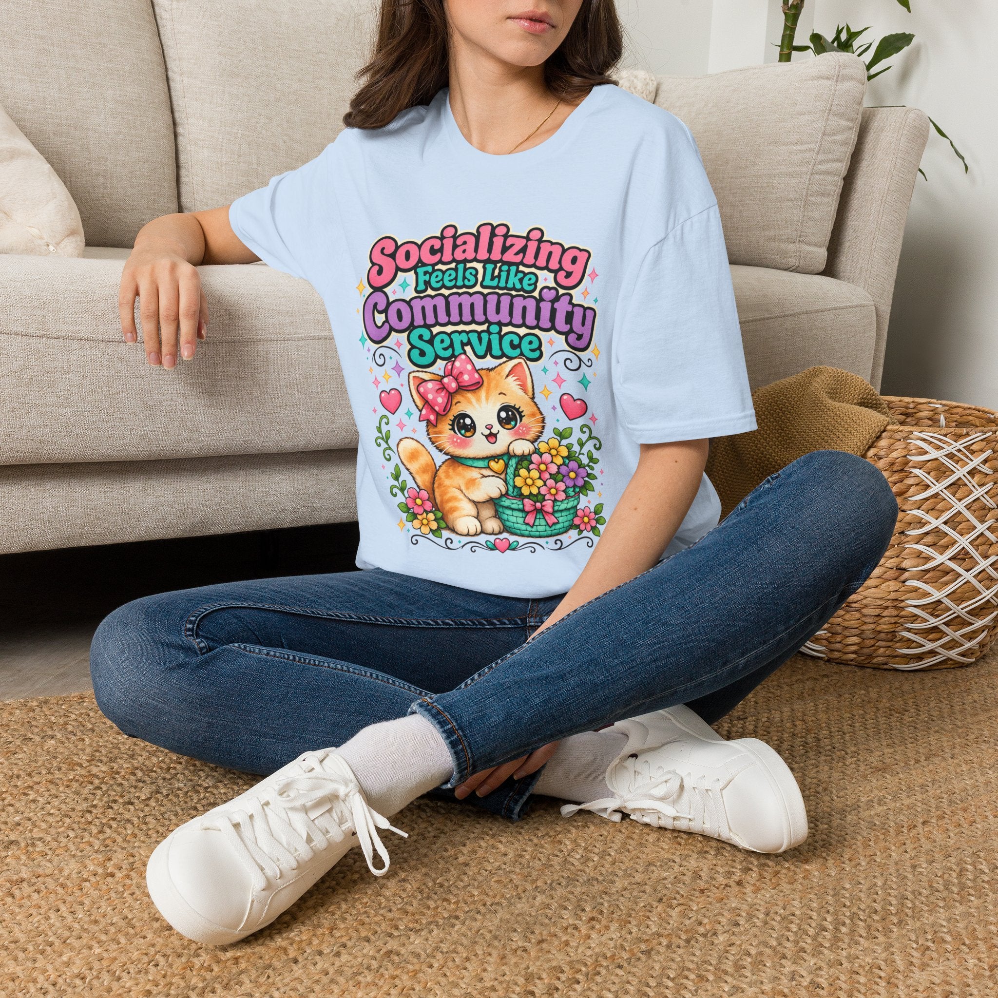 Socializing Feels Like Community Service T-Shirt