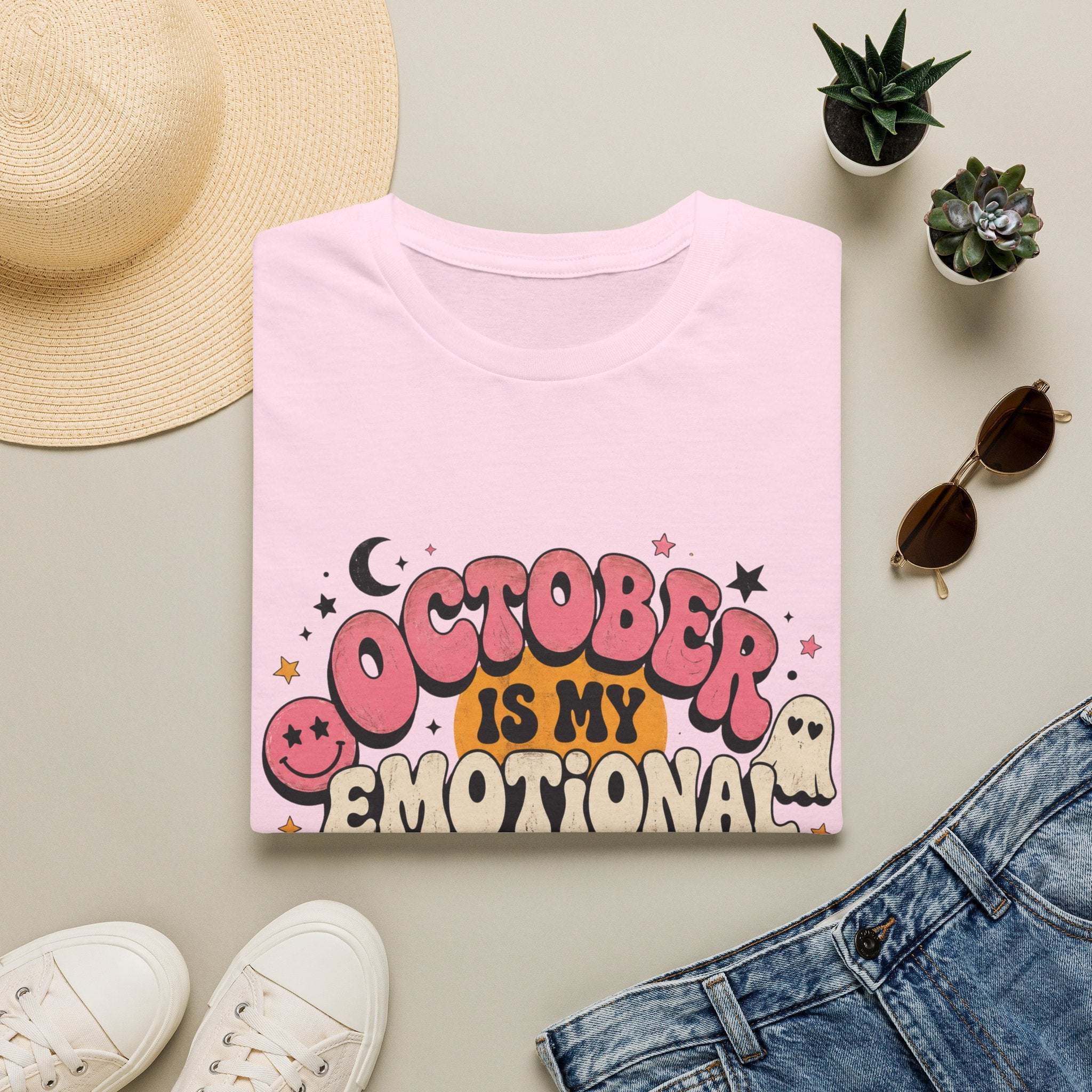 October Is My Emotional Support Month T-Shirt