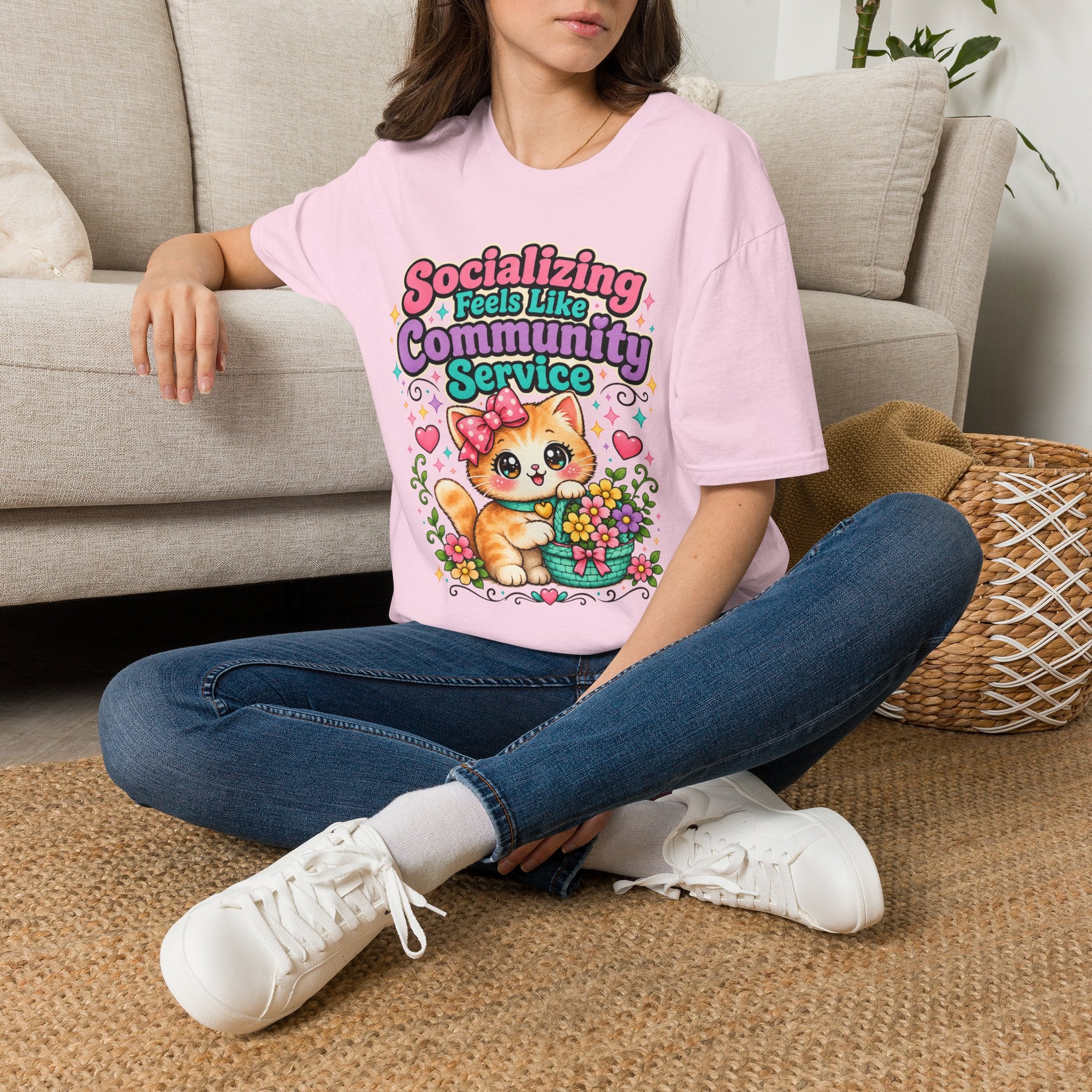 Socializing Feels Like Community Service T-Shirt