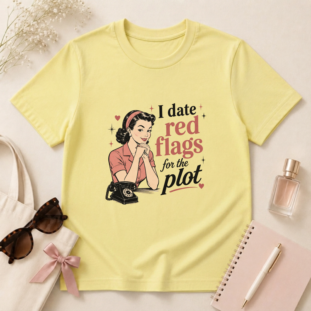 I Date Red Flags For The Plot T-Shirt