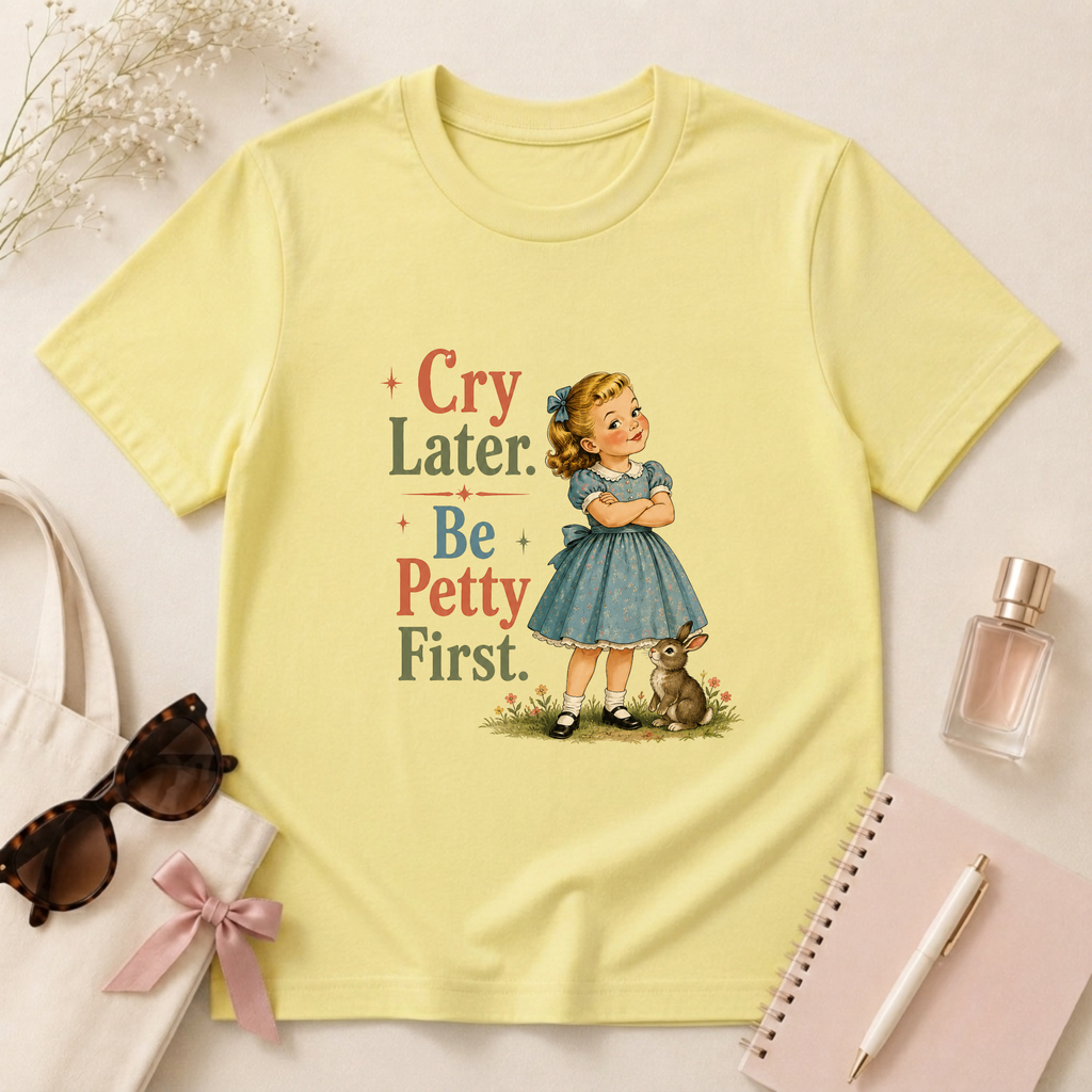 Cry Later Be Petty First T-Shirt