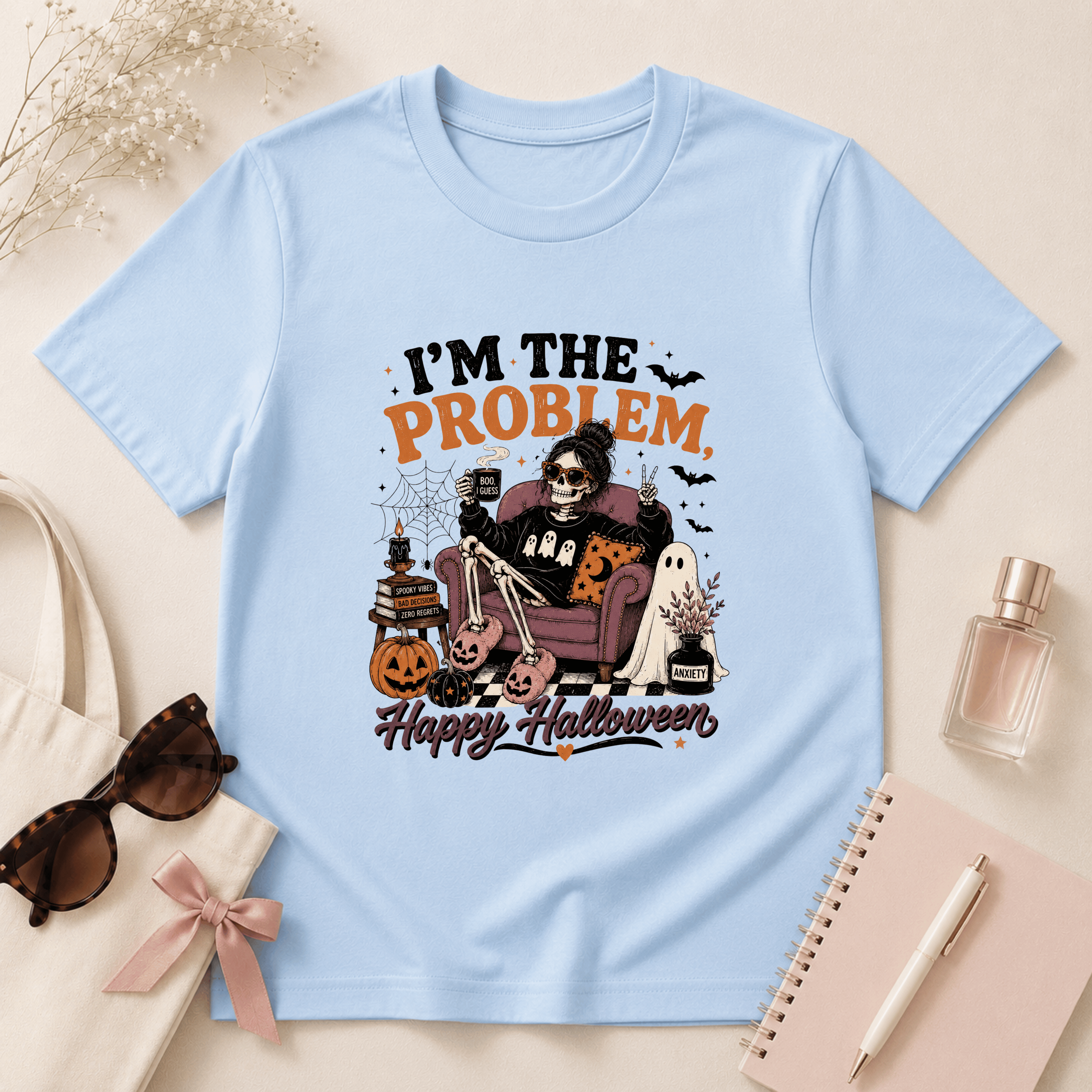 I'm The Problem, Happy Halloween T-Shirt