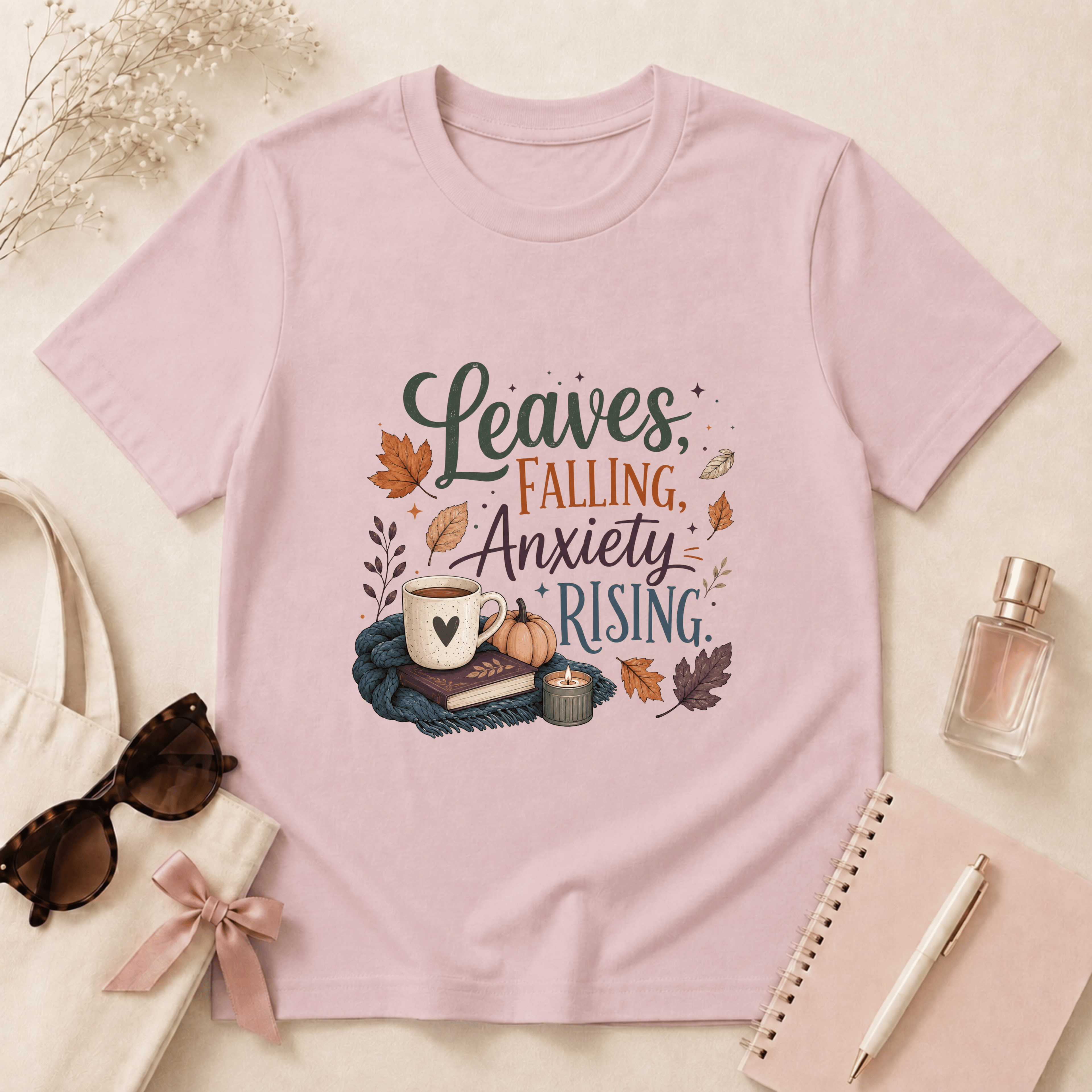 Leaves Falling, Anxiety Rising T-Shirt