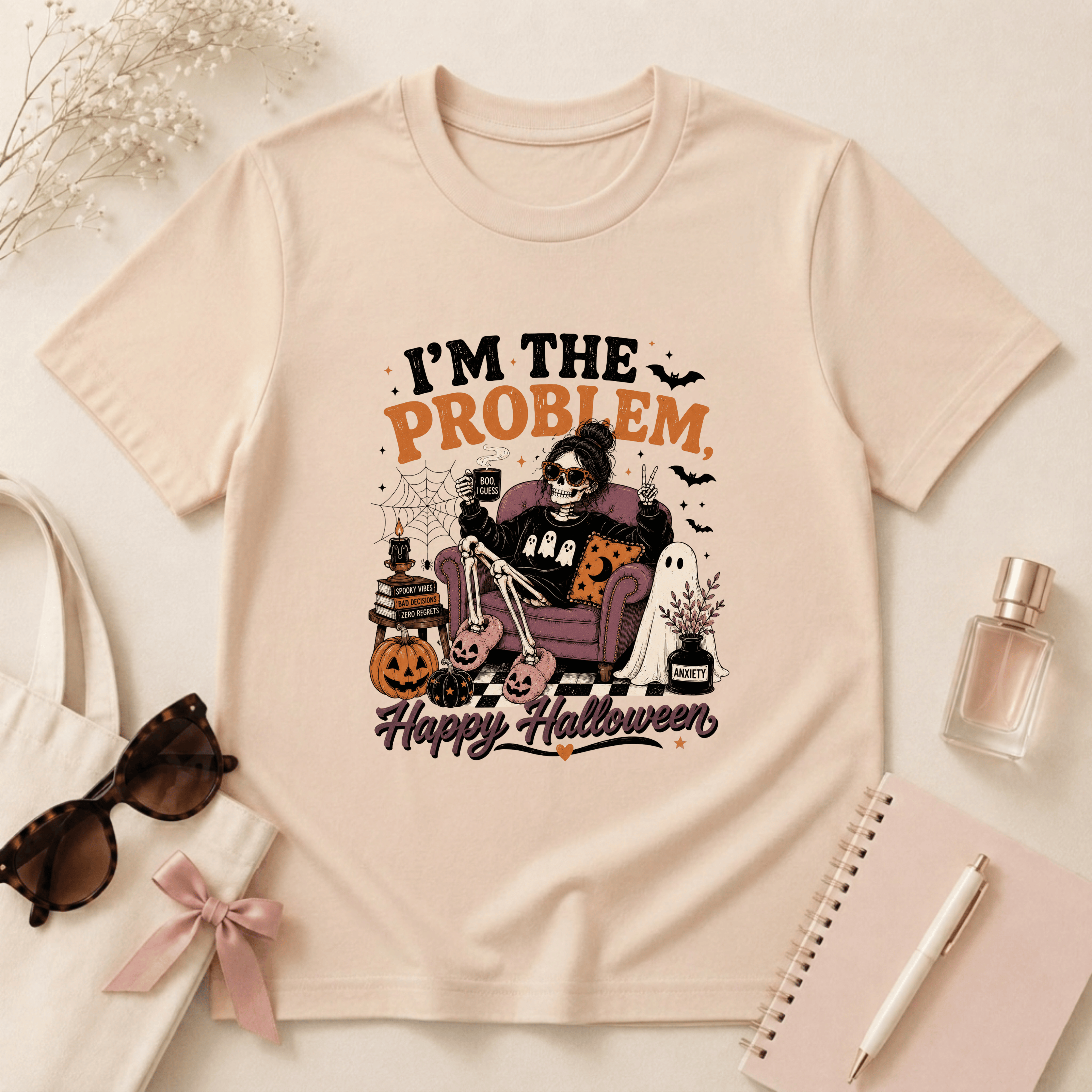 I'm The Problem, Happy Halloween T-Shirt