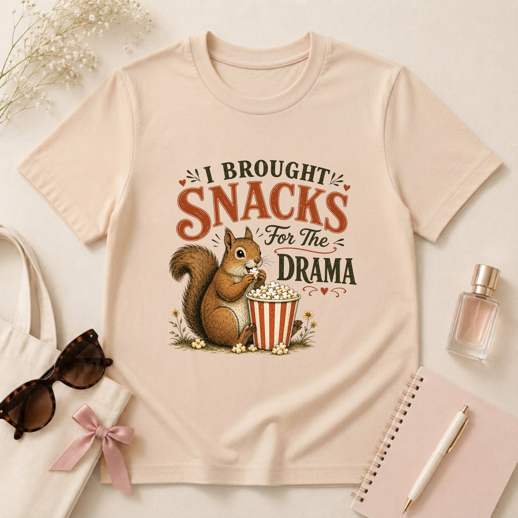 I Brought Snacks For The Drama T-Shirt