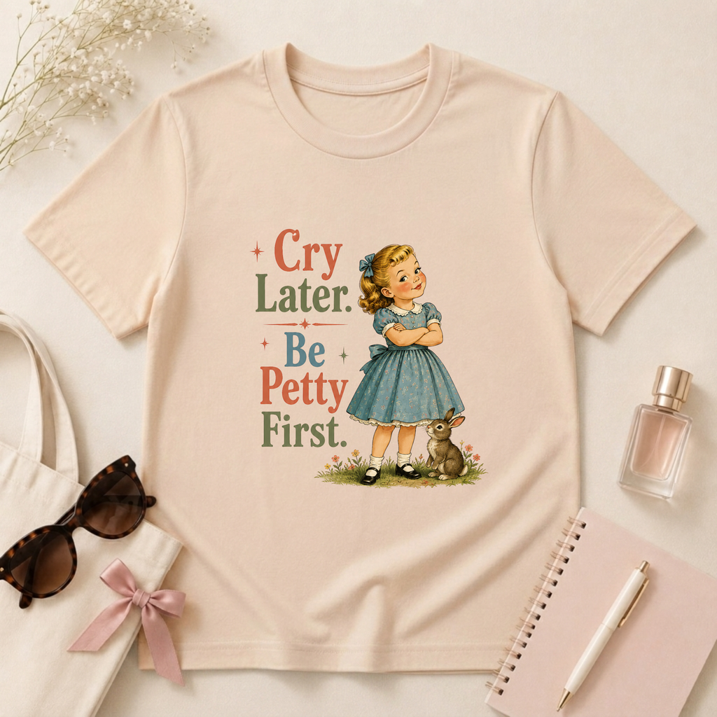 Cry Later Be Petty First T-Shirt