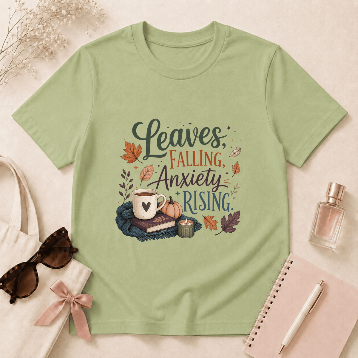 Leaves Falling, Anxiety Rising T-Shirt