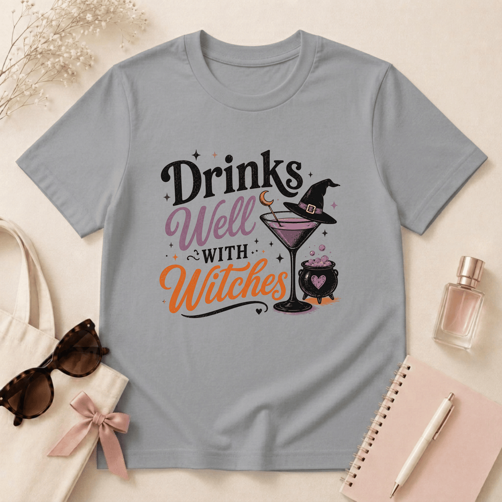 Drinks Well With Witches T-Shirt