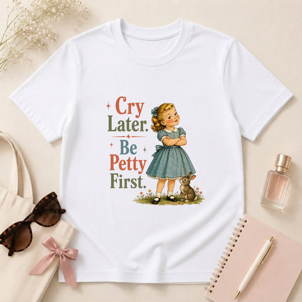 Cry Later Be Petty First T-Shirt