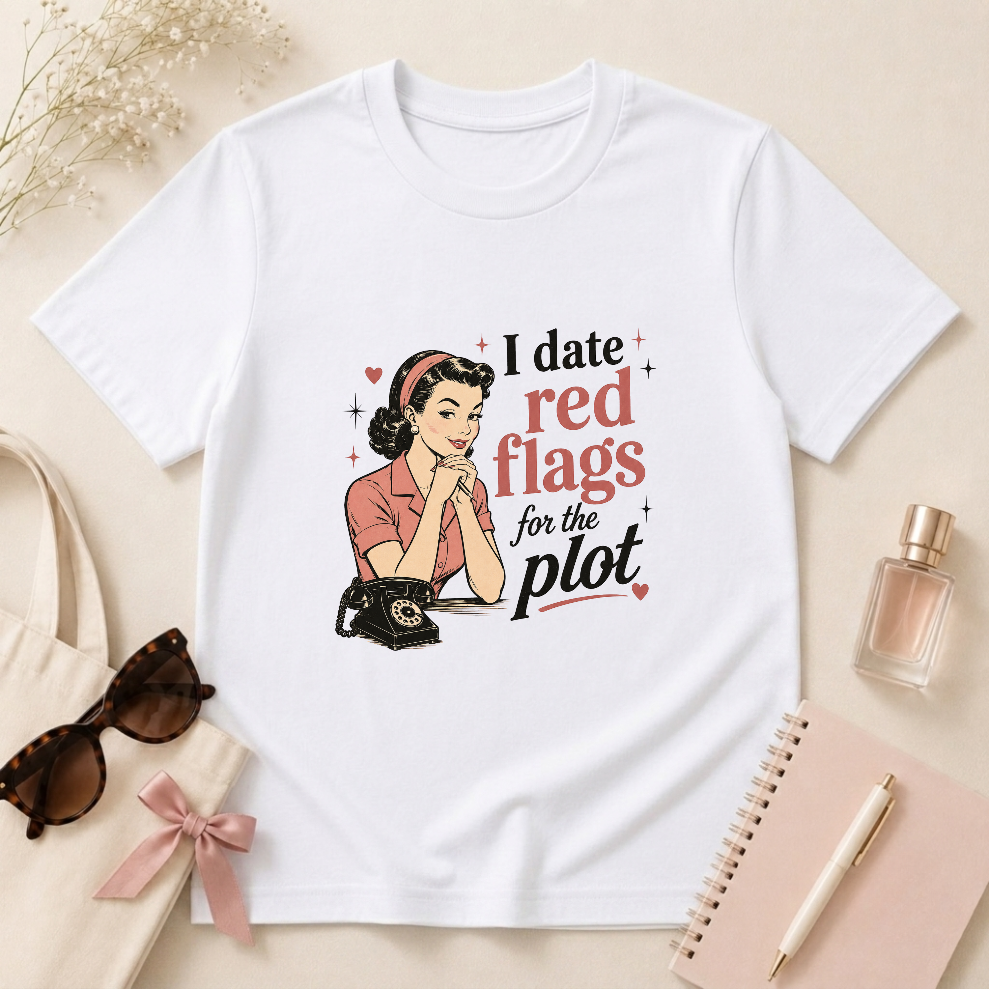 I Date Red Flags For The Plot T-Shirt
