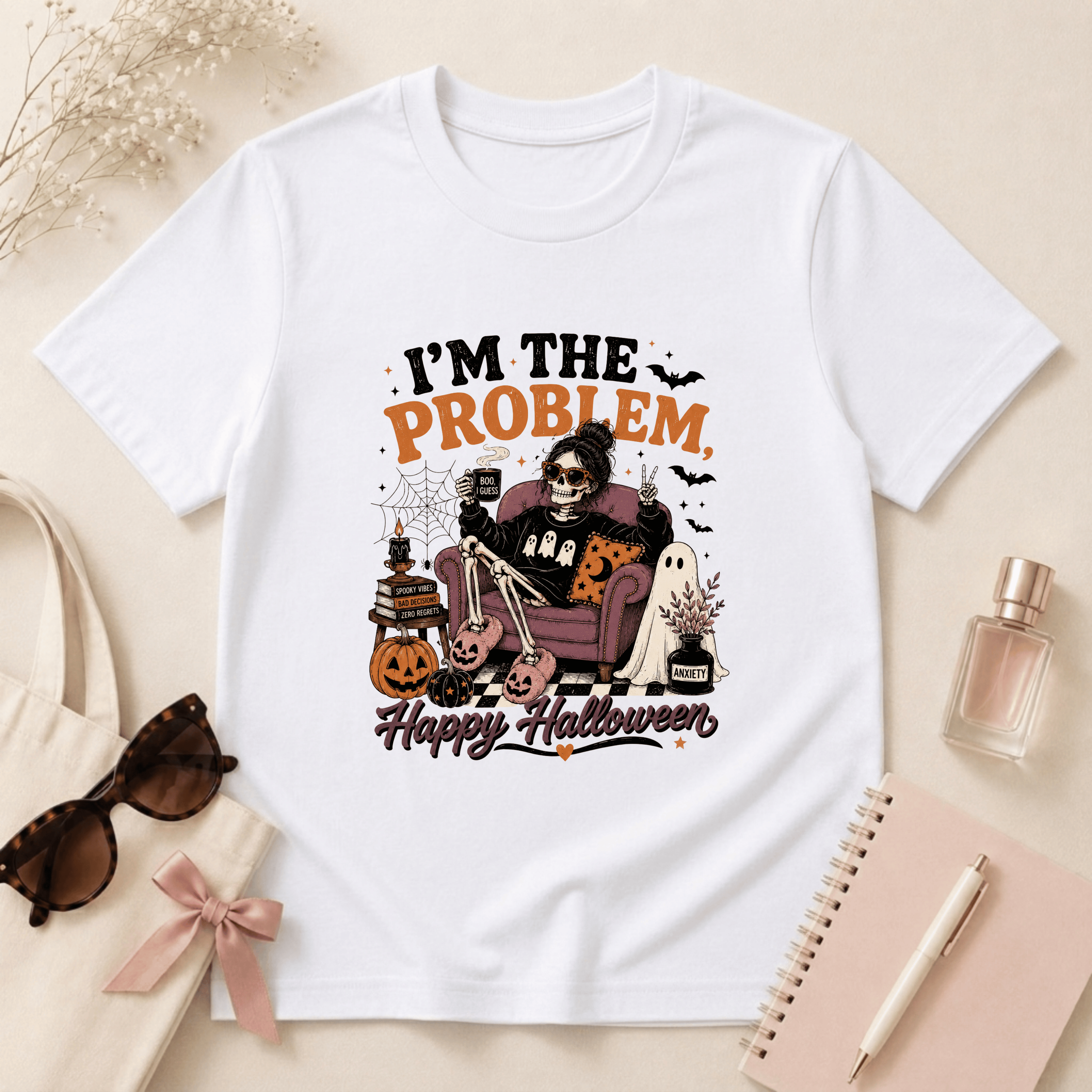 I'm The Problem, Happy Halloween T-Shirt