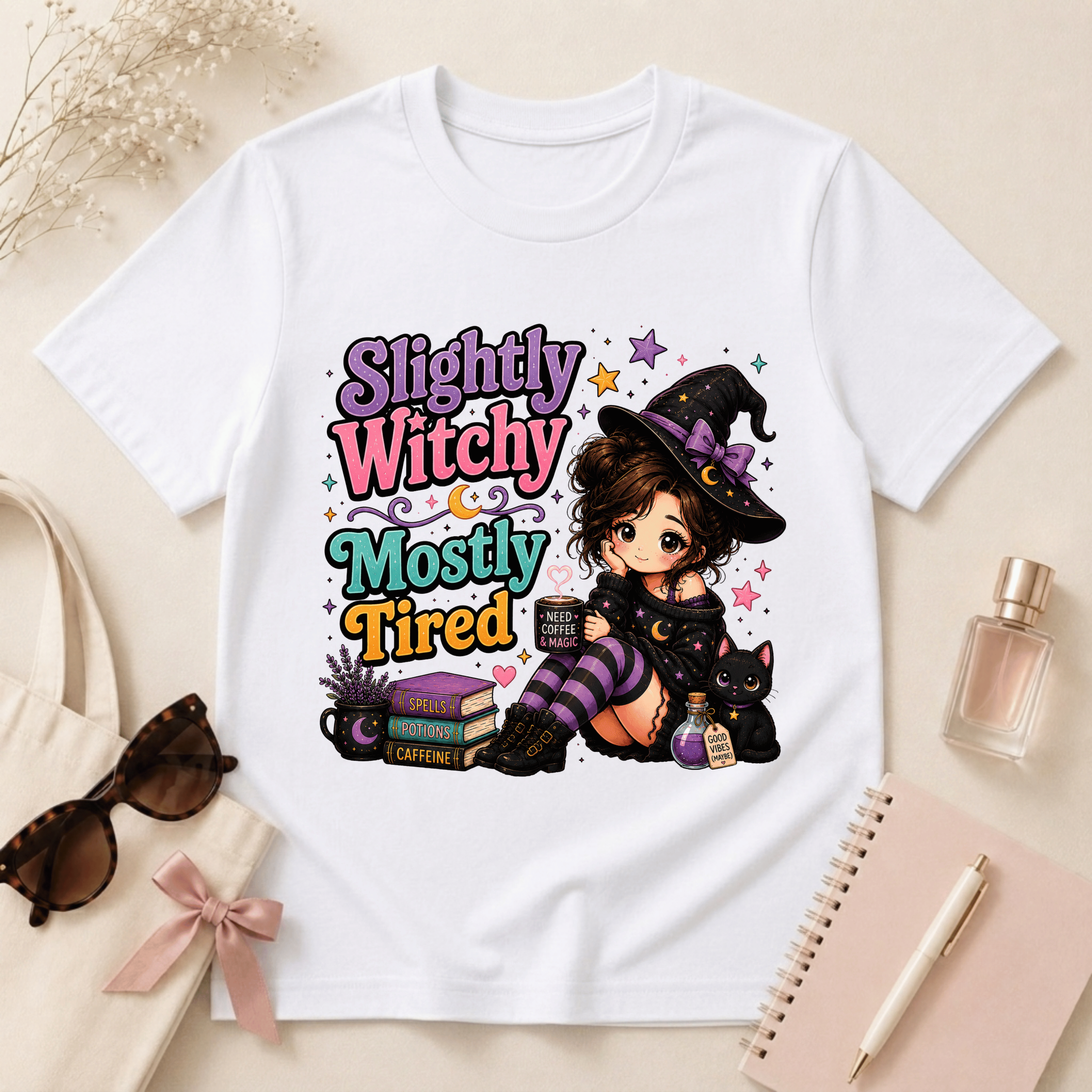 Slightly Witchy, Mostly Tired T-Shirt